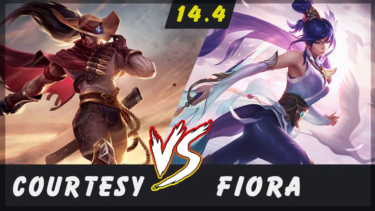 courtesy - 亚索 vs 剑姬 上单 版本 14.4 - yasuo gameplay