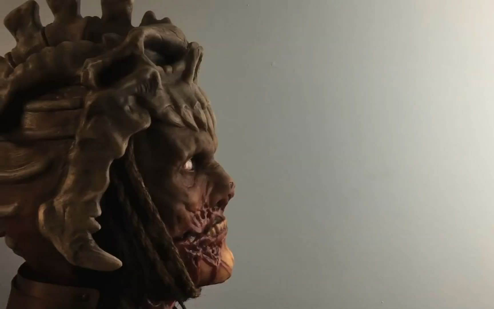 clayart制作evilash半胸像for鬼玩人3黑暗军团