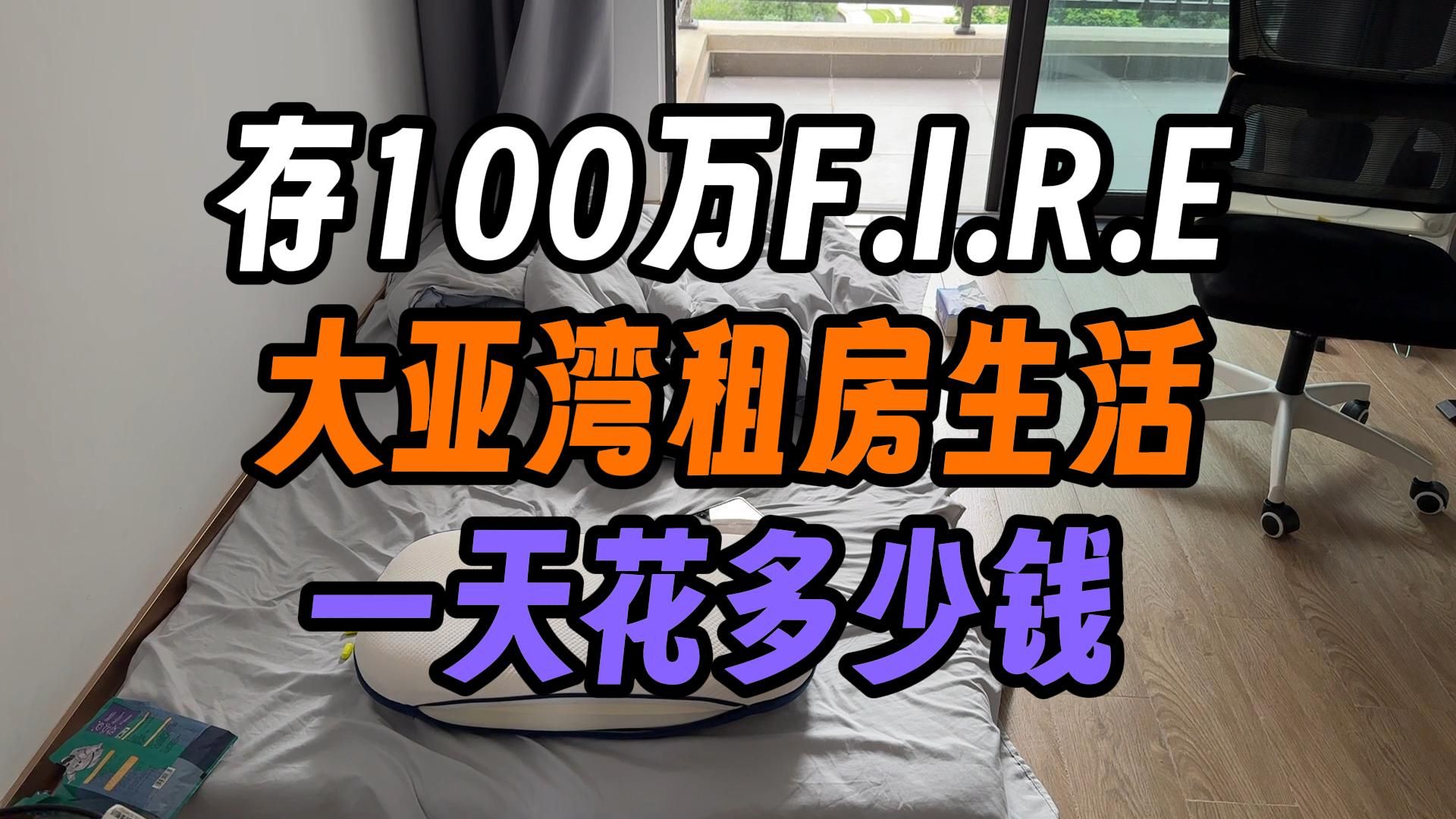 存100万提前退休大亚湾租房生活一天要花多少钱哔哩哔哩bilibili