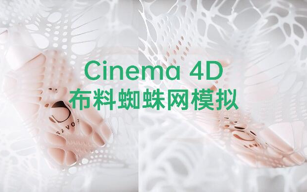 Cinema 4D布料蜘蛛网模拟哔哩哔哩bilibili