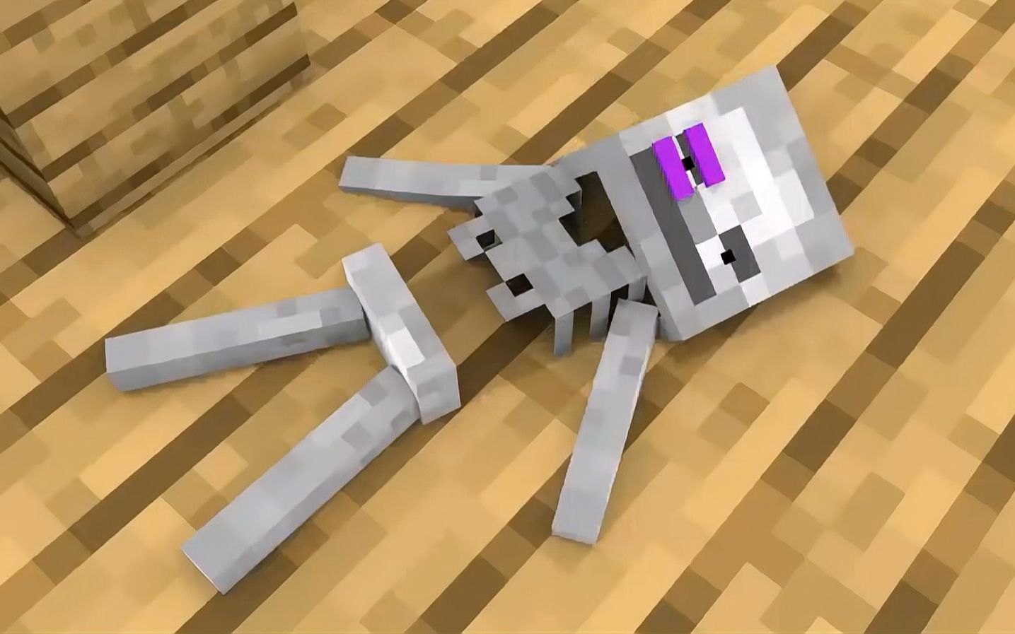 我的世界mc动画:骷髅小白白挨僵尸一顿揍