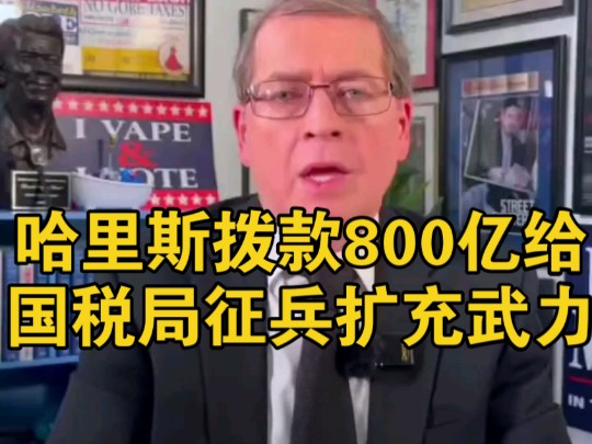 美国局势加剧:哈里斯给国税局拨款800亿美元用于征兵扩充军队,便于对美国人民发动致命攻击哔哩哔哩bilibili