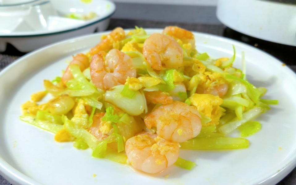 韭黄炒蛋韭黄虾仁炒蛋