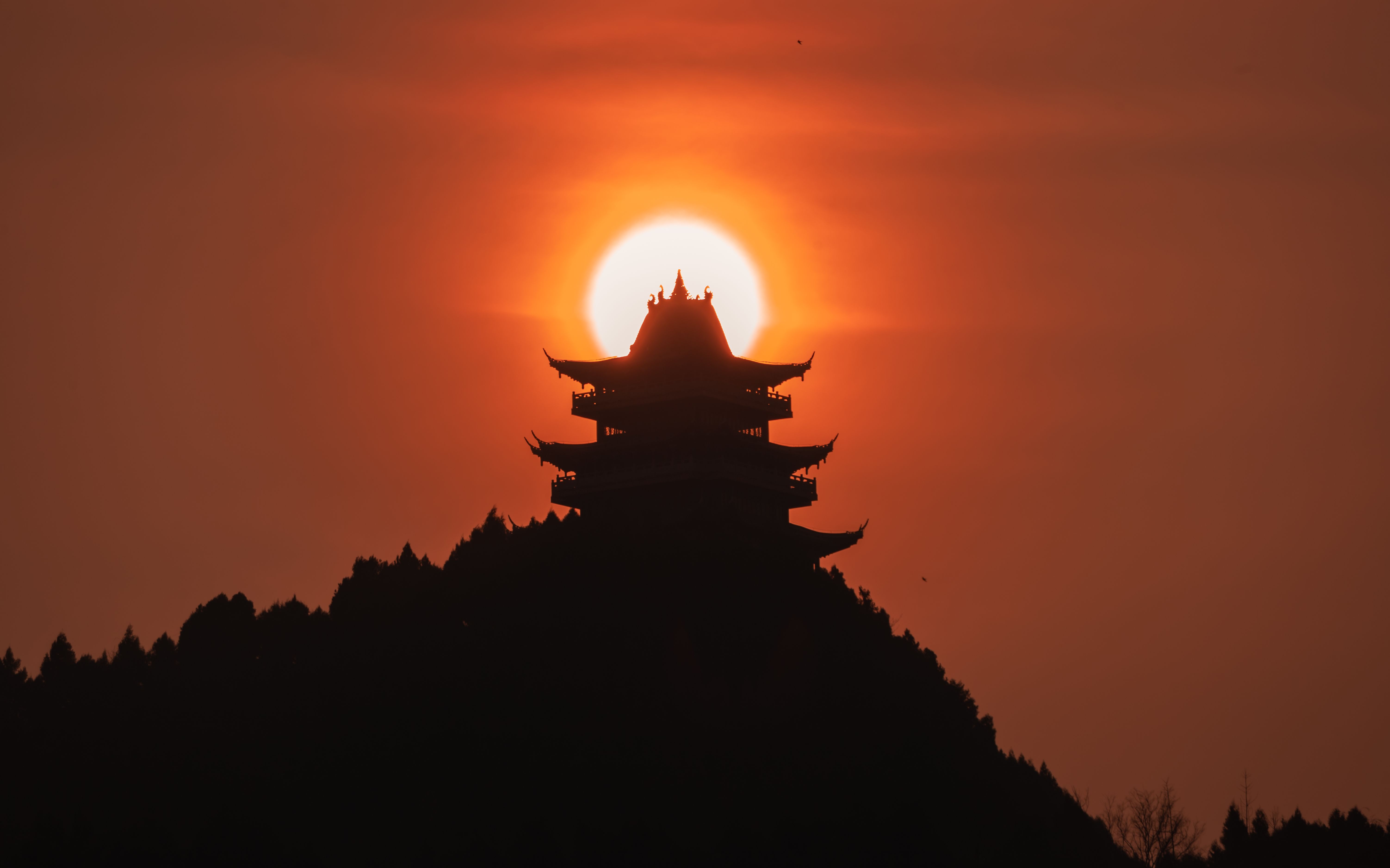 【4k】药王楼日落