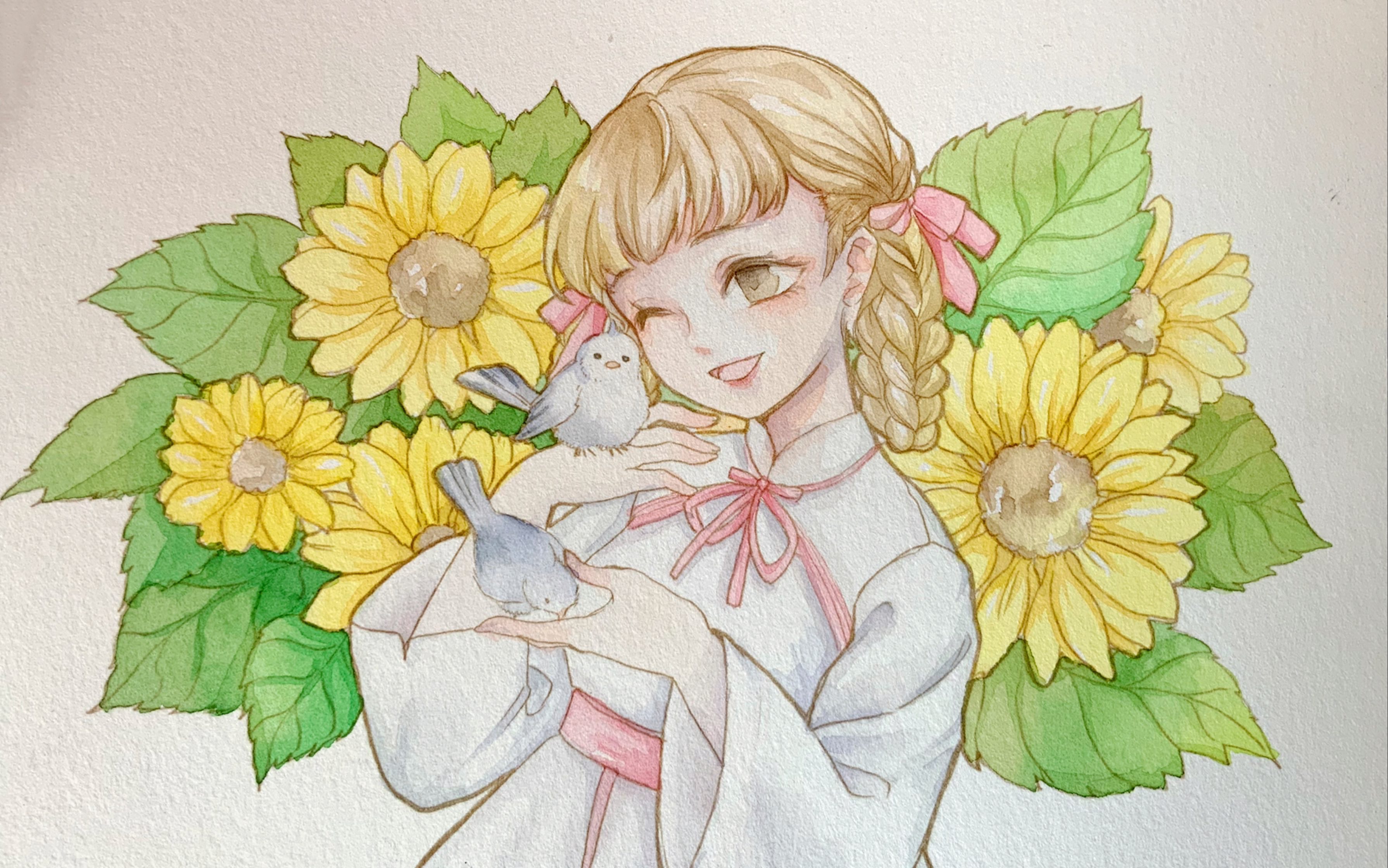 微脱胶线稿 分叉毛笔 米娅水彩会发生什么?