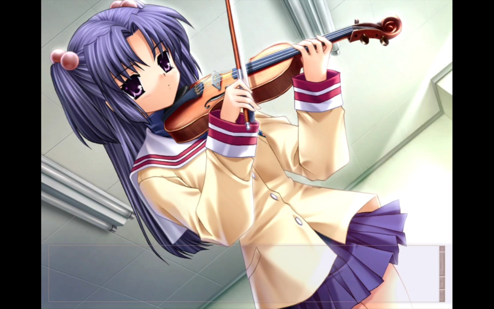 【clannad】hd版琴美拉小提琴名场面,可可爱爱.