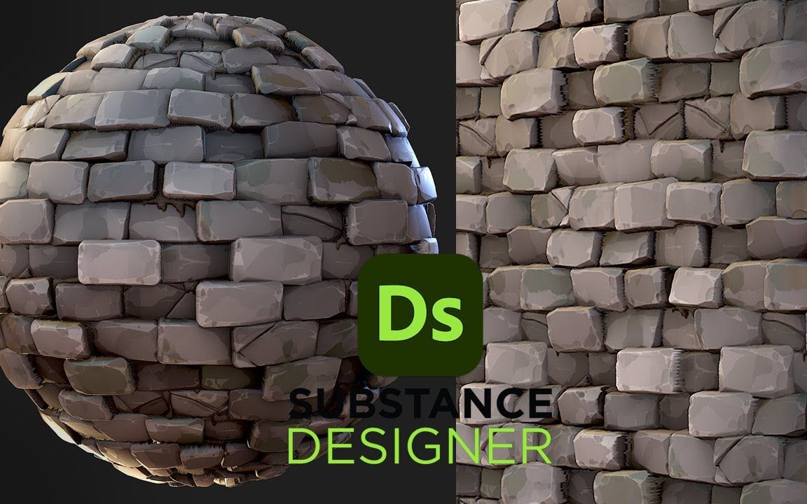 substance 3d designer 制作风格化砖块!_哔哩哔哩_bilibili
