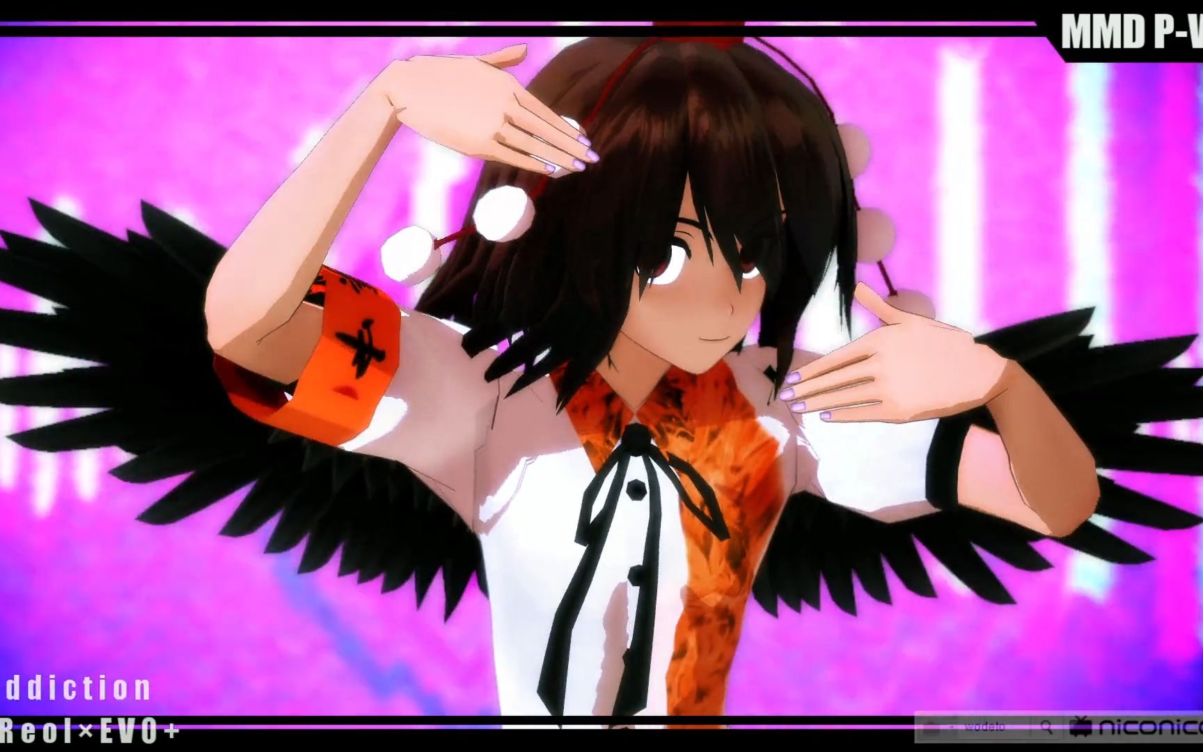 【东方mmd】病娇美少女文文「[a]ddiction」【pv】