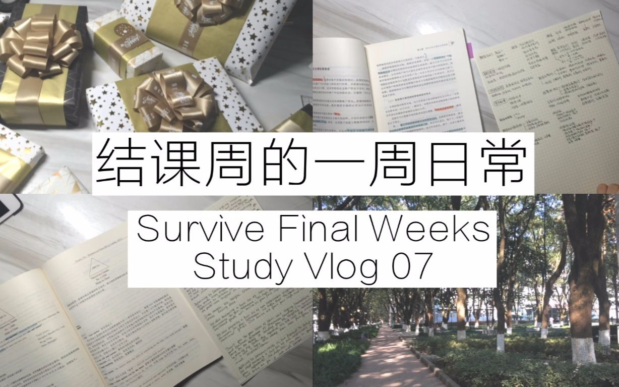 结课周的一周日常 study vlog 07哔哩哔哩bilibili