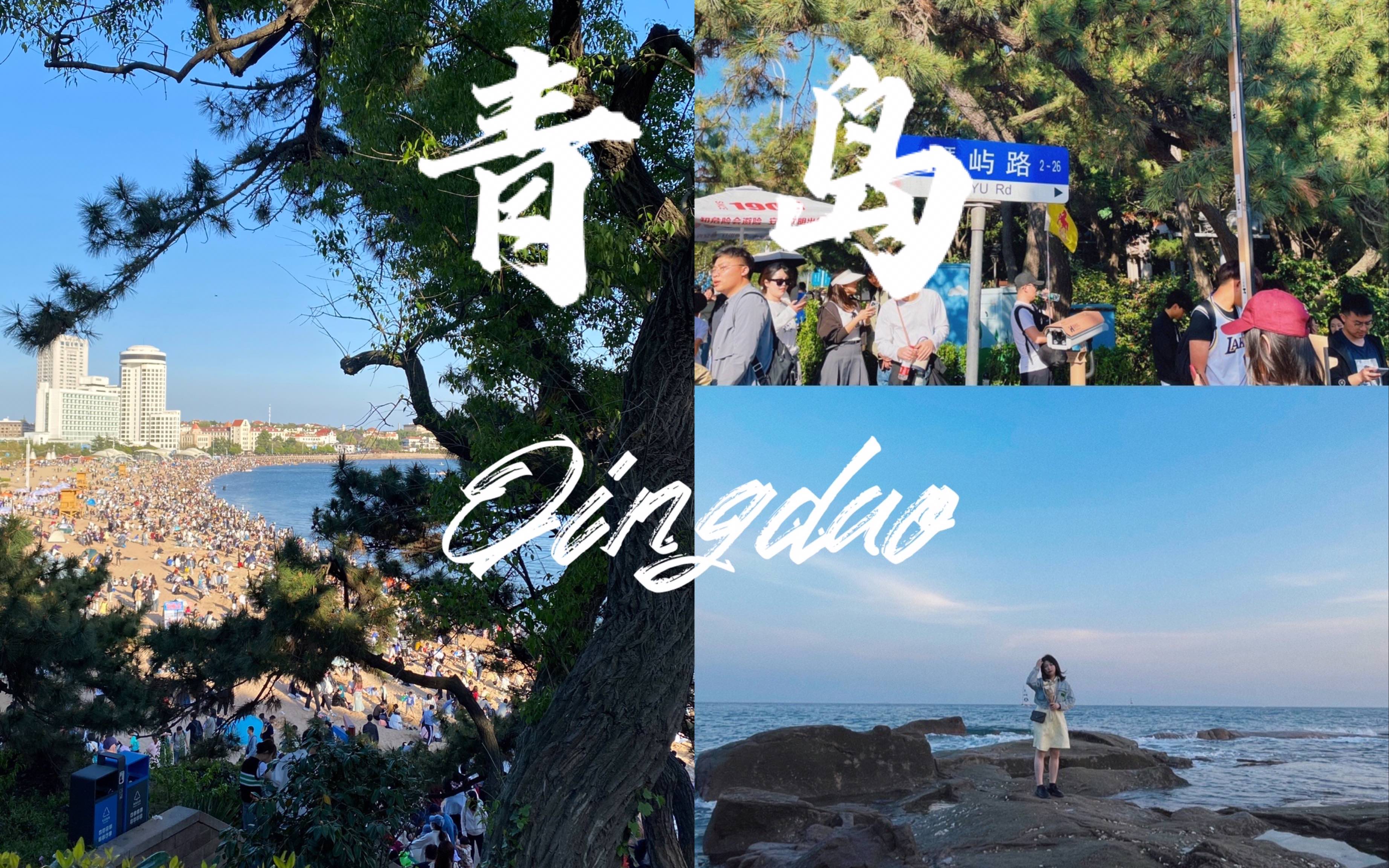 青岛vlog | 春深似海 红瓦绿树 碧海蓝天 | 信号山 栈桥 八大关 崂山 啤酒博物馆一个没去 | 鲜花回春丹 还潮哔哩哔哩bilibili