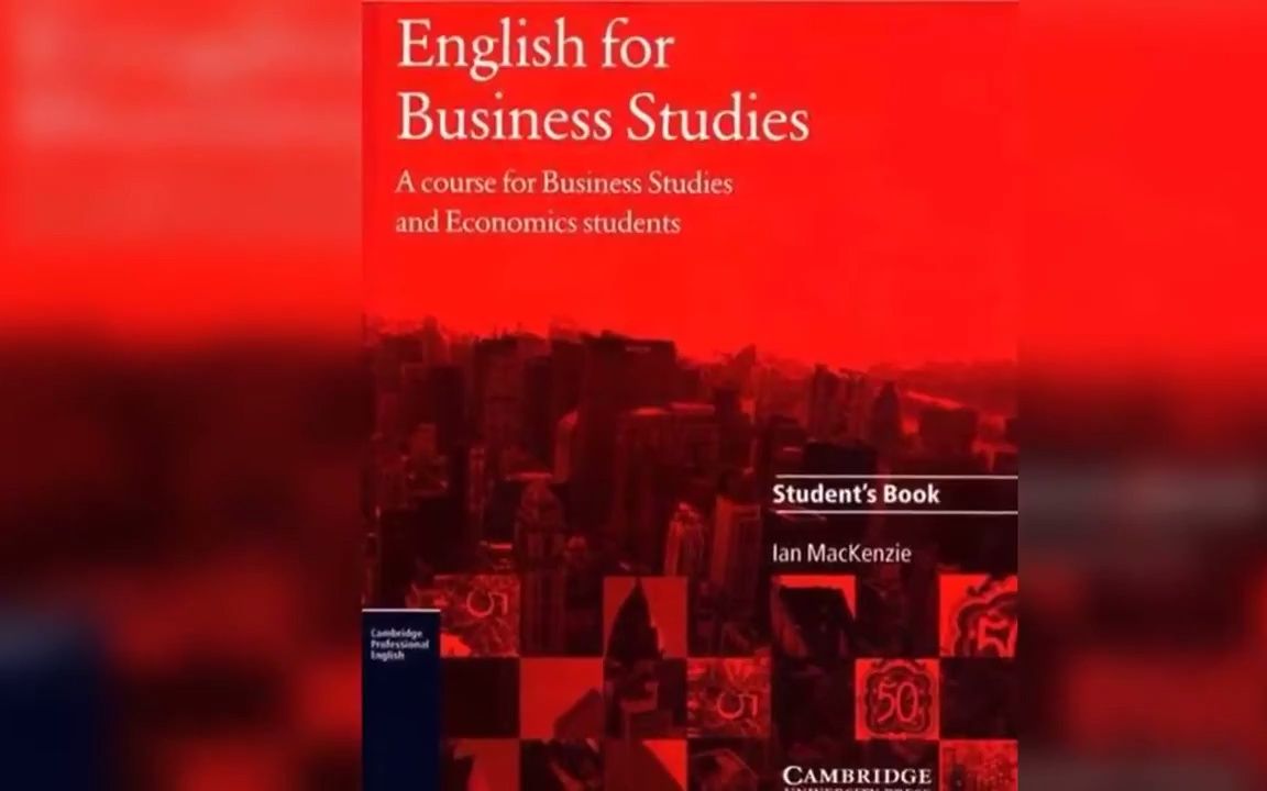 Cambridge English for Business Studies Student's Book CD哔哩哔哩bilibili