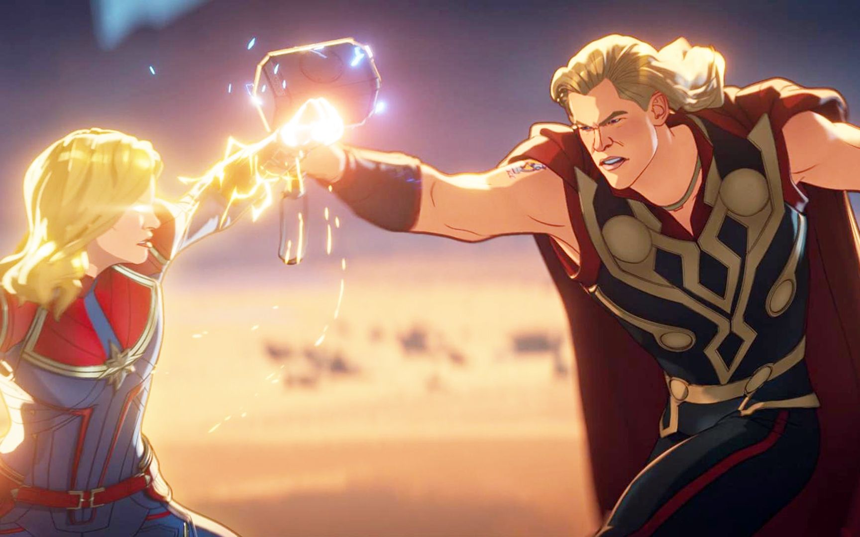 漫威假如第七集,雷神和洛基不再是兄弟,实力大增暴揍惊奇队长_哔哩