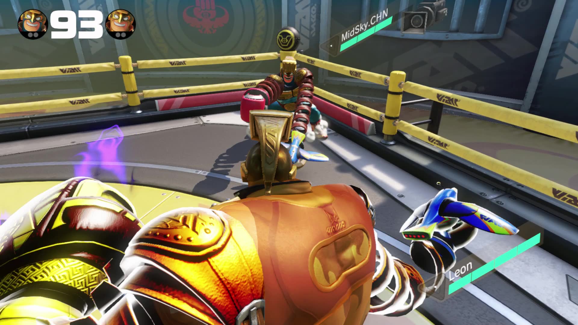 【任天堂格斗游戏arms】leon老师教你如何打出双perfect_哔哩哔哩 (゜