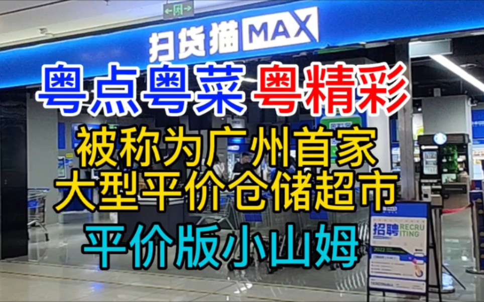 粤点粤菜粤精彩,被称为广州首家平价仓储大型超市,平价版小山姆,扫货猫Max,粤语中字幕哔哩哔哩bilibili