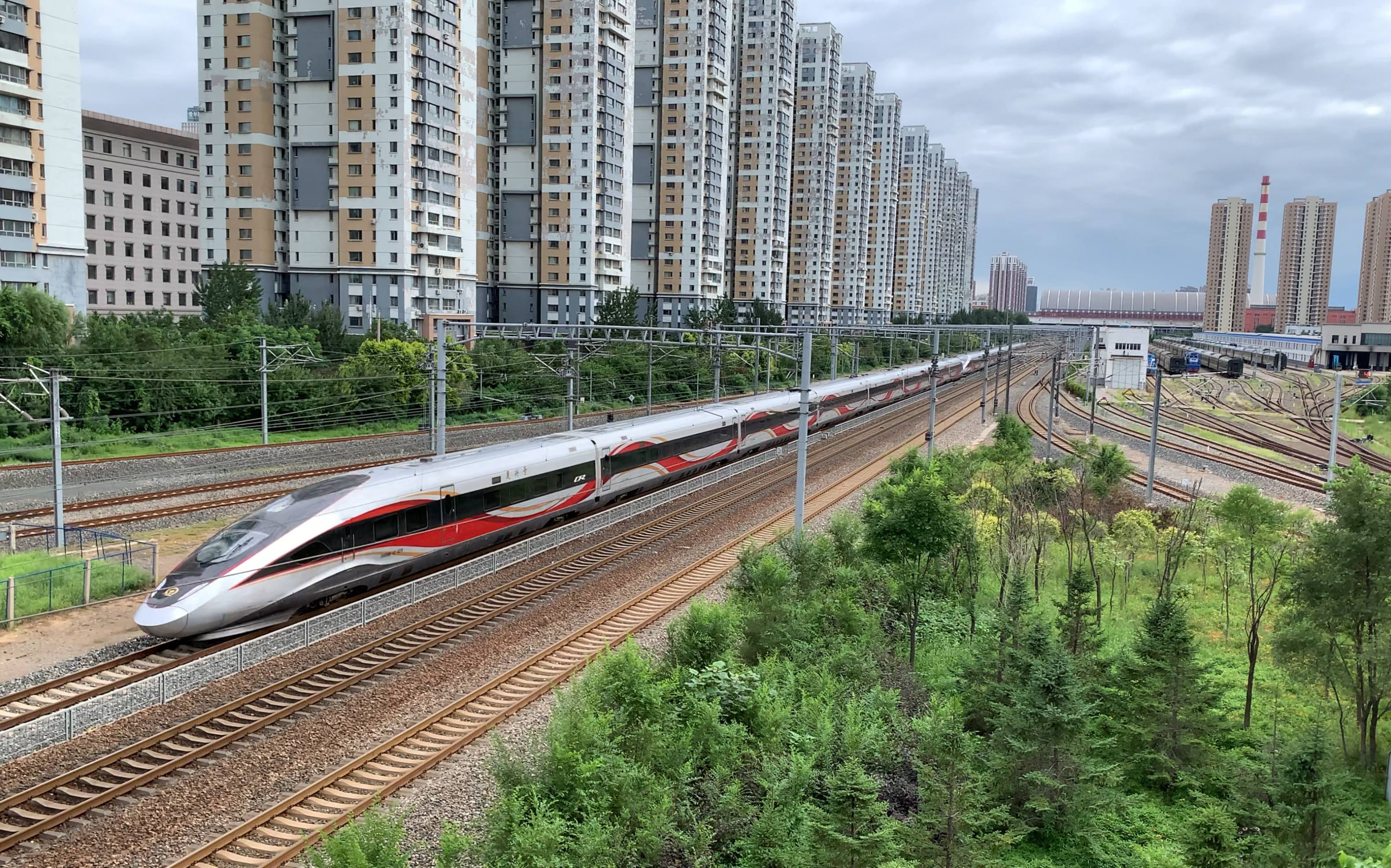 【中国铁路】哈大高铁标杆g49次通过