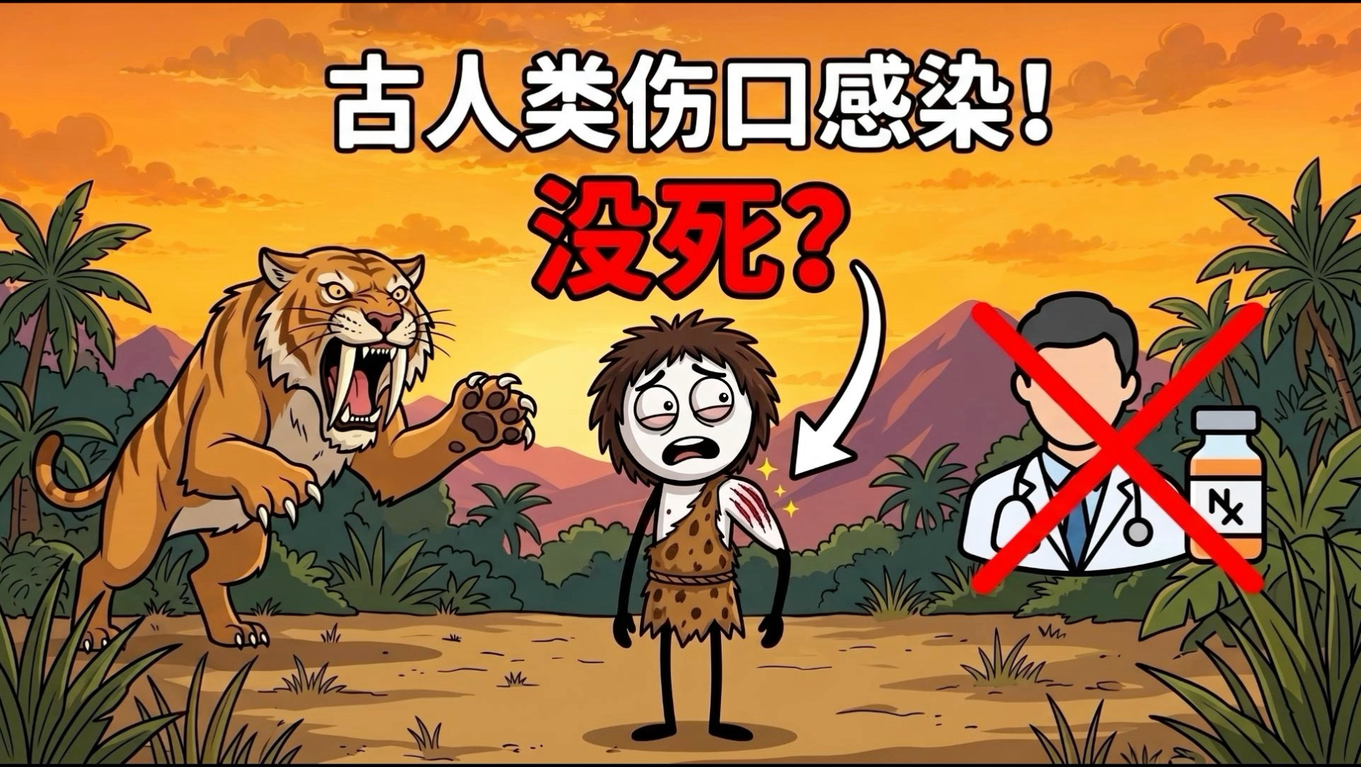 5万年前没有抗生素，古人类靠什么扛住必死的伤口感染？