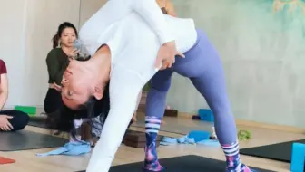 后弯打卡‼️瑜伽狂野式漂亮推起秘诀✔️教培级