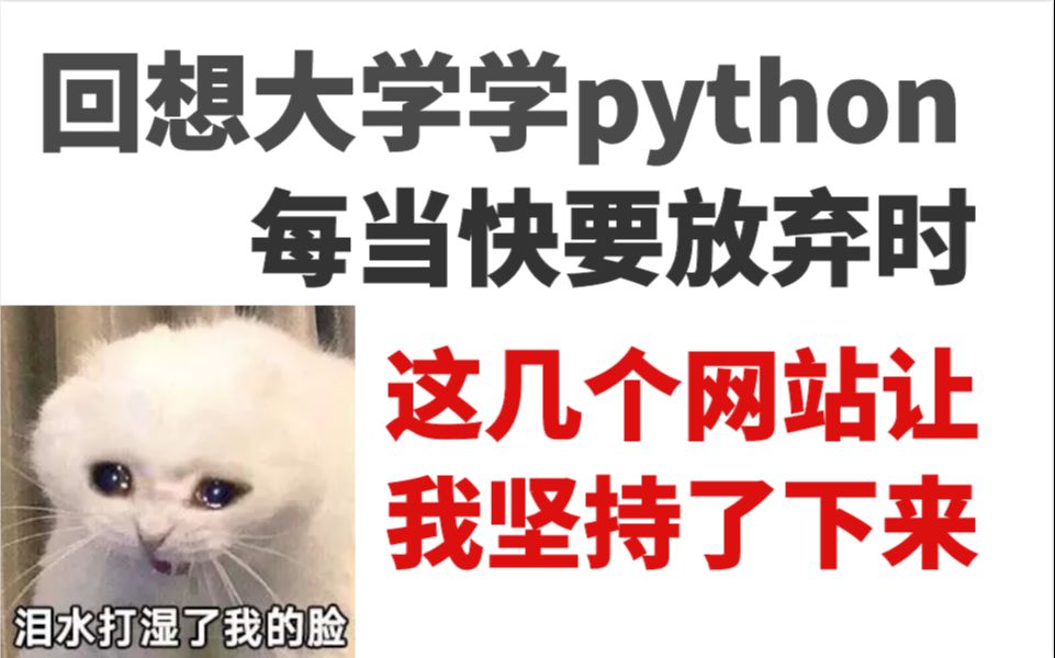 全网疯传,堪比付费的5个免费强大python网站,错过血亏哔哩哔哩bilibili