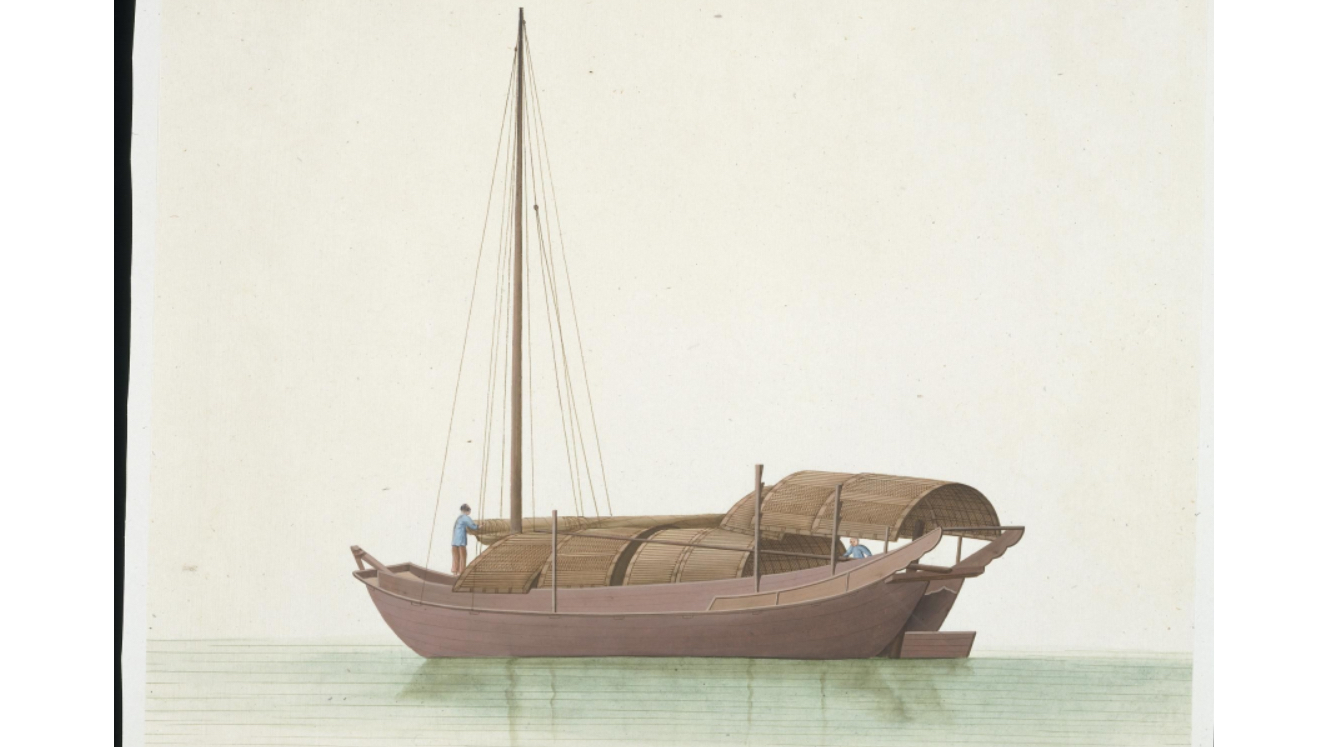 清代外销画中各式各样的船