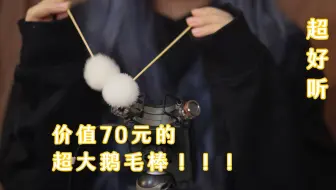 【野生夏天】价值70元的巨大鹅毛棒采耳 无人声 酥酥麻麻深入耳道 X.13