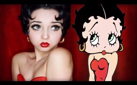 [图]Jbunzie | 贝蒂小姐/贝蒂娃娃仿妆 - Betty Boop Makeup Transformation Tut