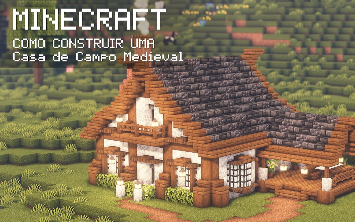 【minecraft建筑教程】如何建造中世纪乡间别墅