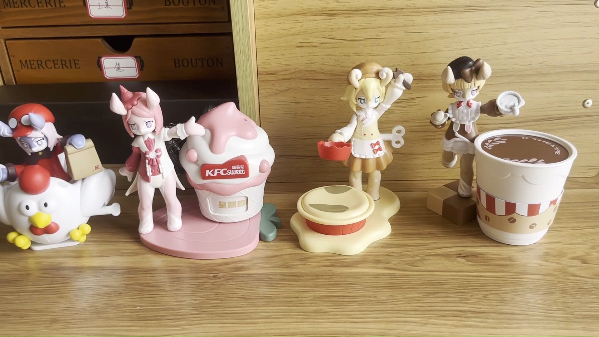 【开箱 asmr】肯德基美露莘 kfc原神联动全套玩具