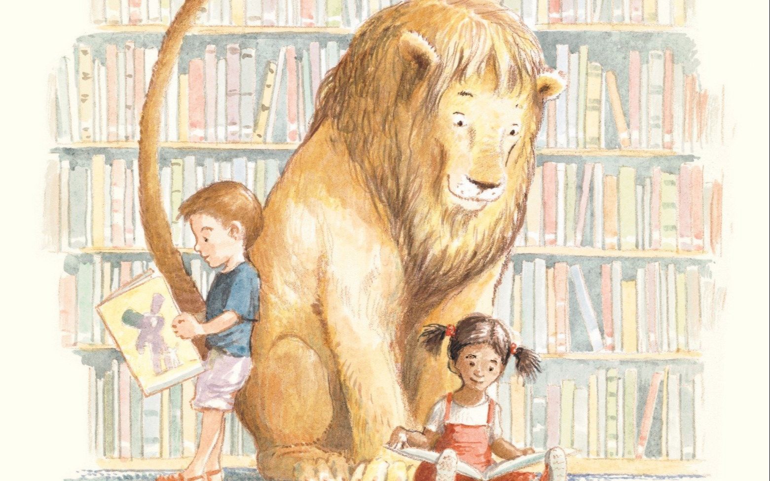 library lion 图书馆的狮子|昆西读英文绘本