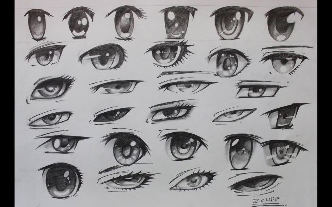 怎样画动漫人物的眼睛图片