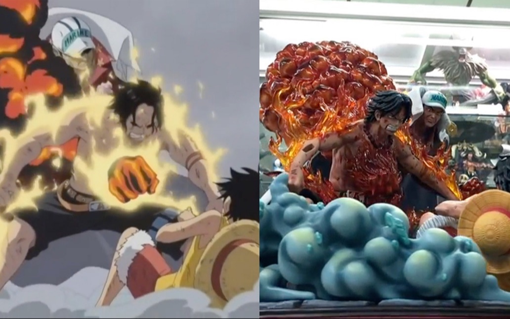 mrc工作室海贼王系列gk开箱赤犬一拳打死艾斯