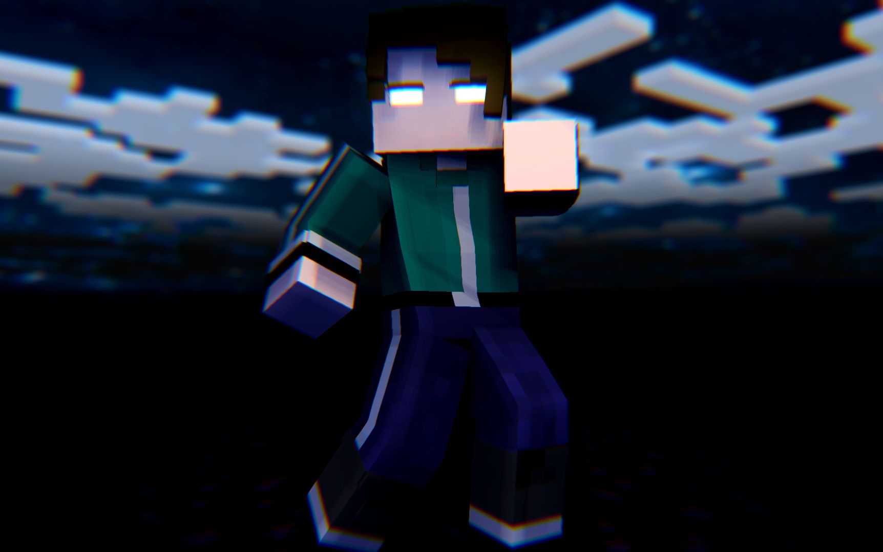 【herobrine想给你跳个舞】minecraft(我的世界)mc小动画——lonely