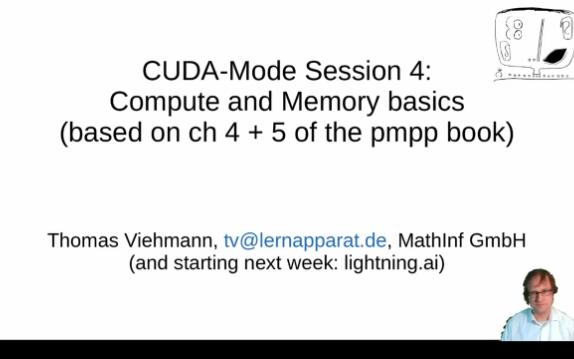 [图]Cudamode Lecture 4 Compute and Memory Basics