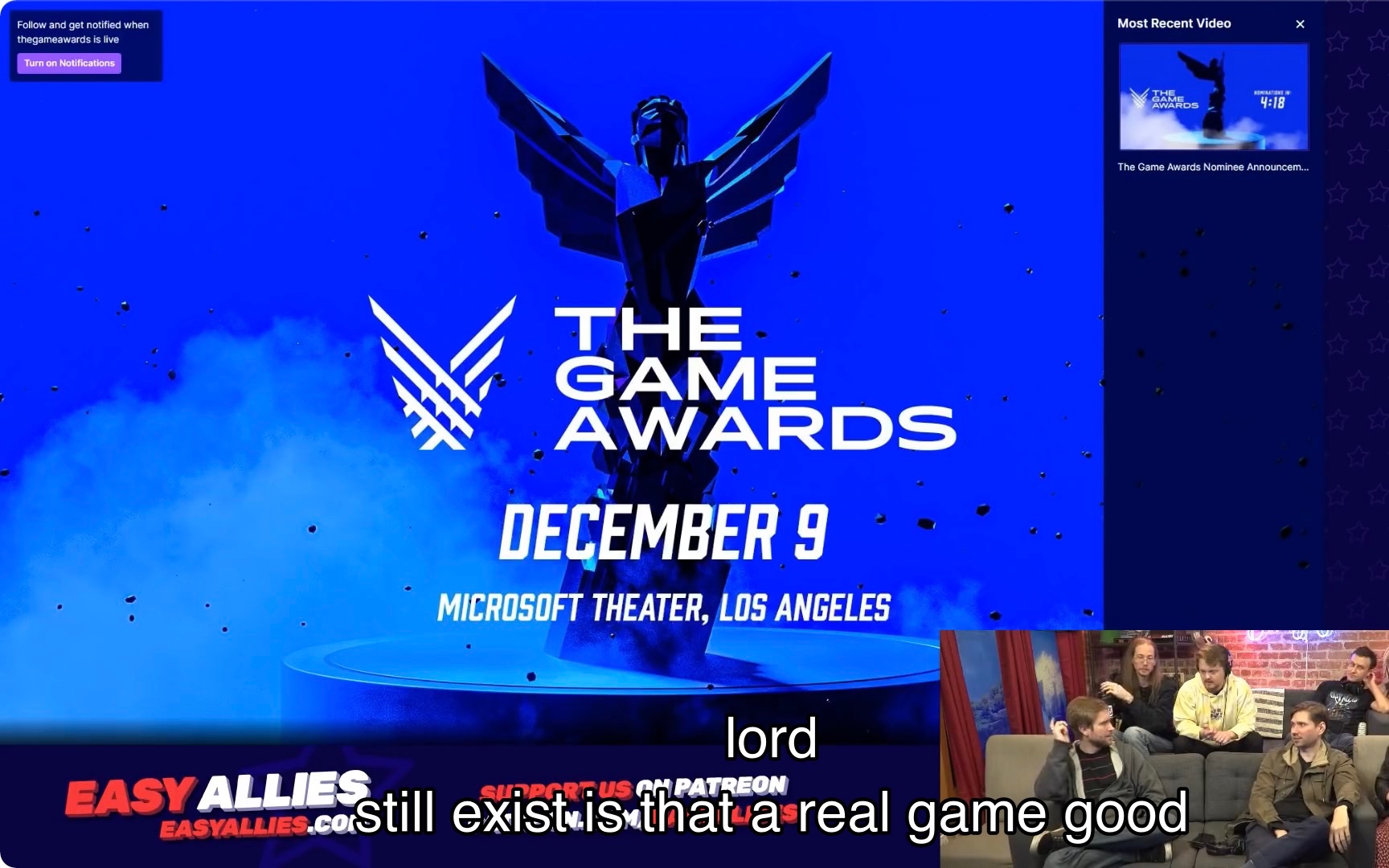 [图]Easy Allies看The Game Awards 2021的反应