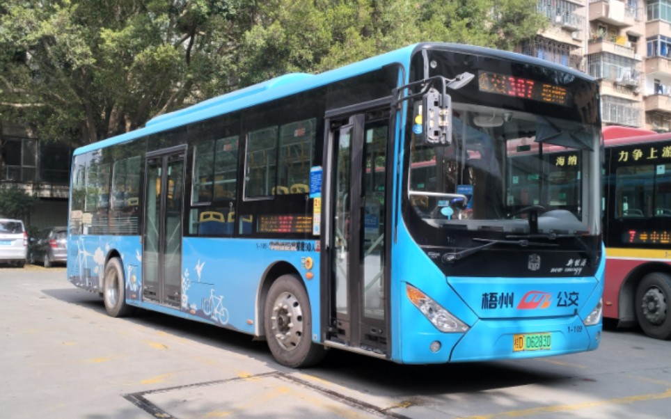 【公交pov】梧州公交307路(钱鉴公交总站→梧州南站)原声原速视频