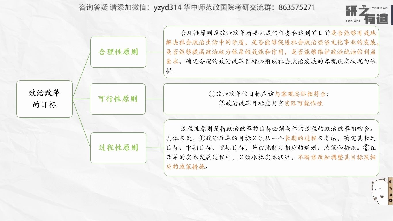 华中师范大学706政治学基础知识点讲解:政治目标的三个原则哔哩哔哩bilibili