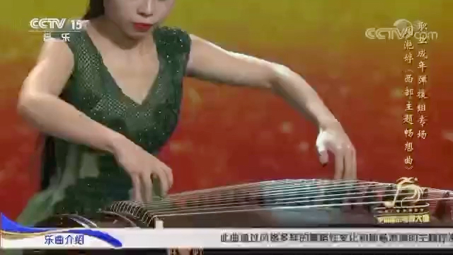 CCTV民族器乐电视大赛~《西部主题畅想曲》古筝:周滟婷 伴奏:吴昊哔哩哔哩bilibili