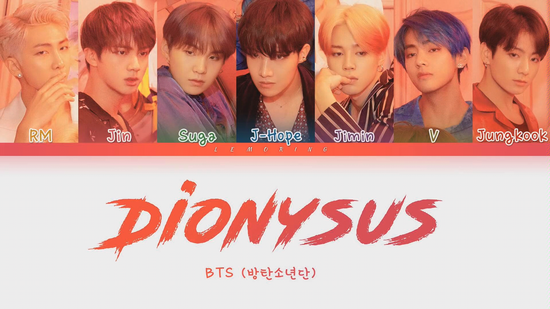 [图]BTS dionysus 歌词版