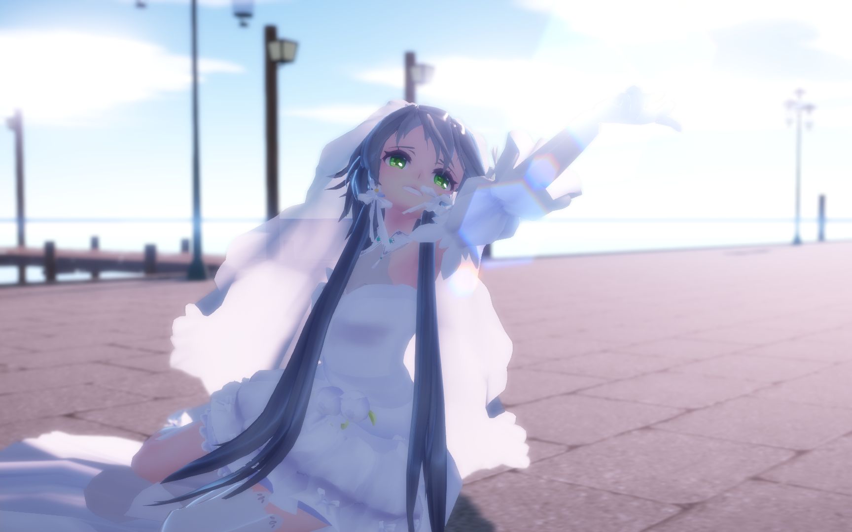 【洛天依花嫁mmd】追逐吧 我的小公主!marine bloomin!
