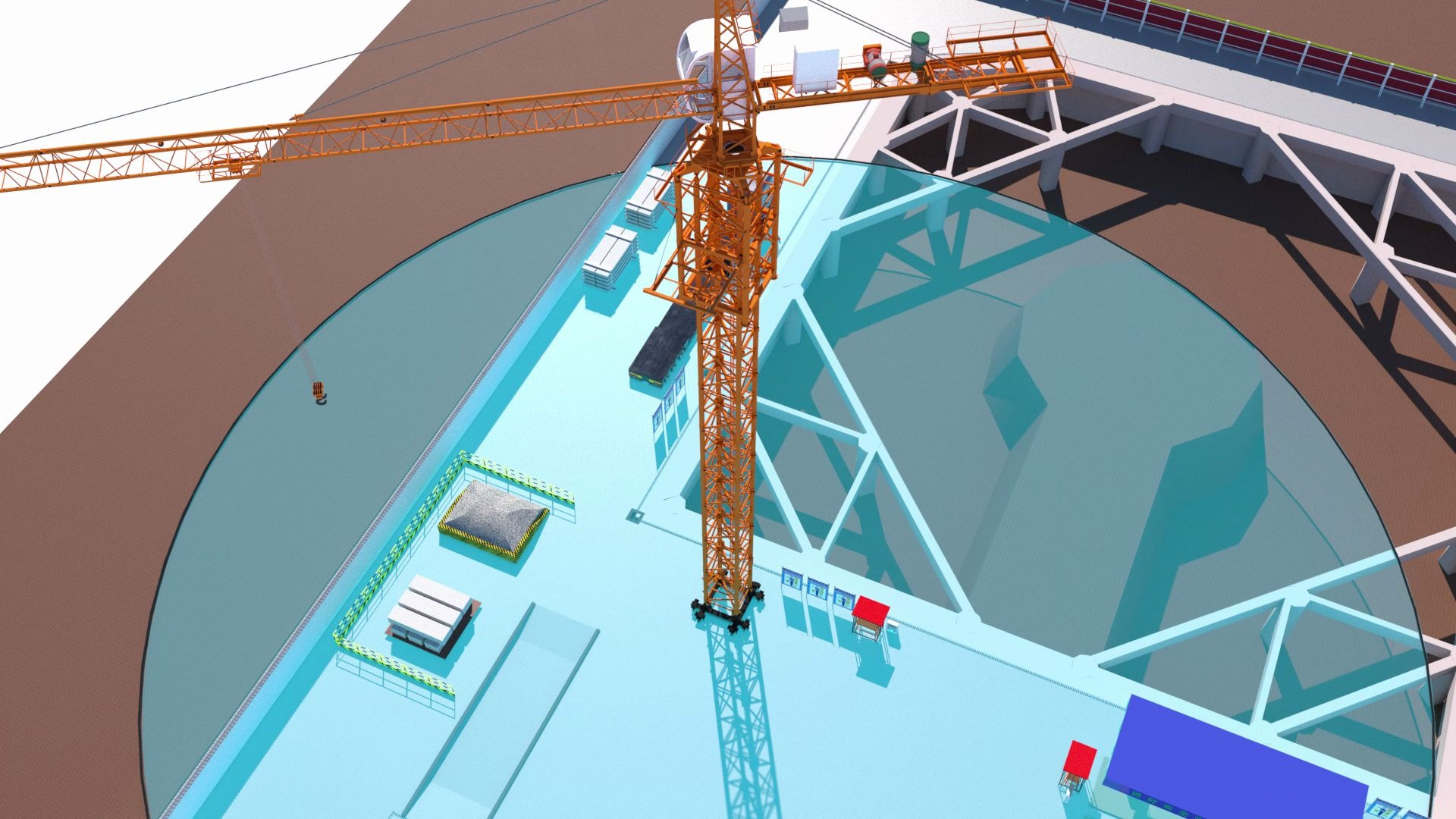 bimrevitc4d施工模拟动画预制构件