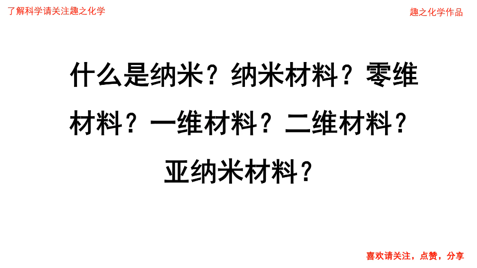 科普!什么是纳米,纳米材料,零维材料,一维材料,二维材料和亚纳米材料?哔哩哔哩bilibili