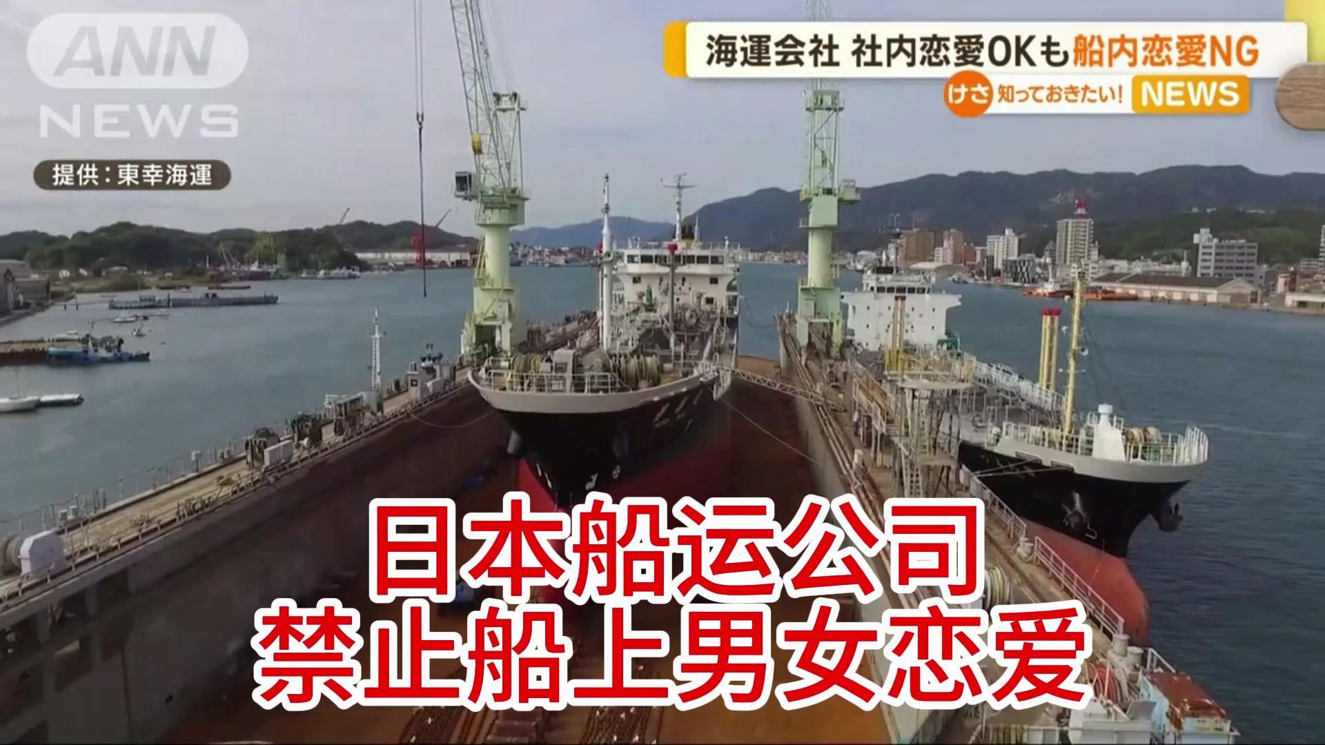 【中日双语字幕】日本船运公司禁止在船上谈恋爱社内恋爱OKも…船内恋爱はNG 海运会社のルールが话题「快适に长く働いてほしい」哔哩哔哩bilibili