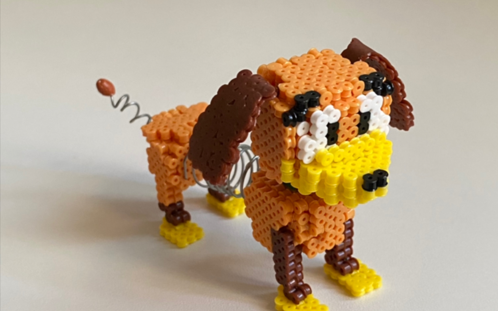 【拼豆】玩具总动员——弹簧狗(非教程