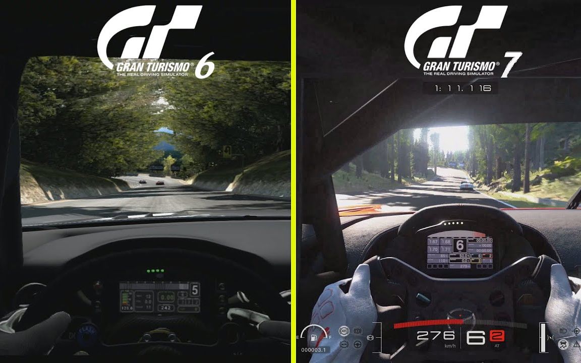 [图]【对比】PS5游戏 GT 6 vs GT 7 画面对比GT赛车 Gran Turismo Graphics Comparison