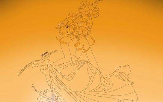 烧广播剧封面速写风镜的蓝山十四的肖舟