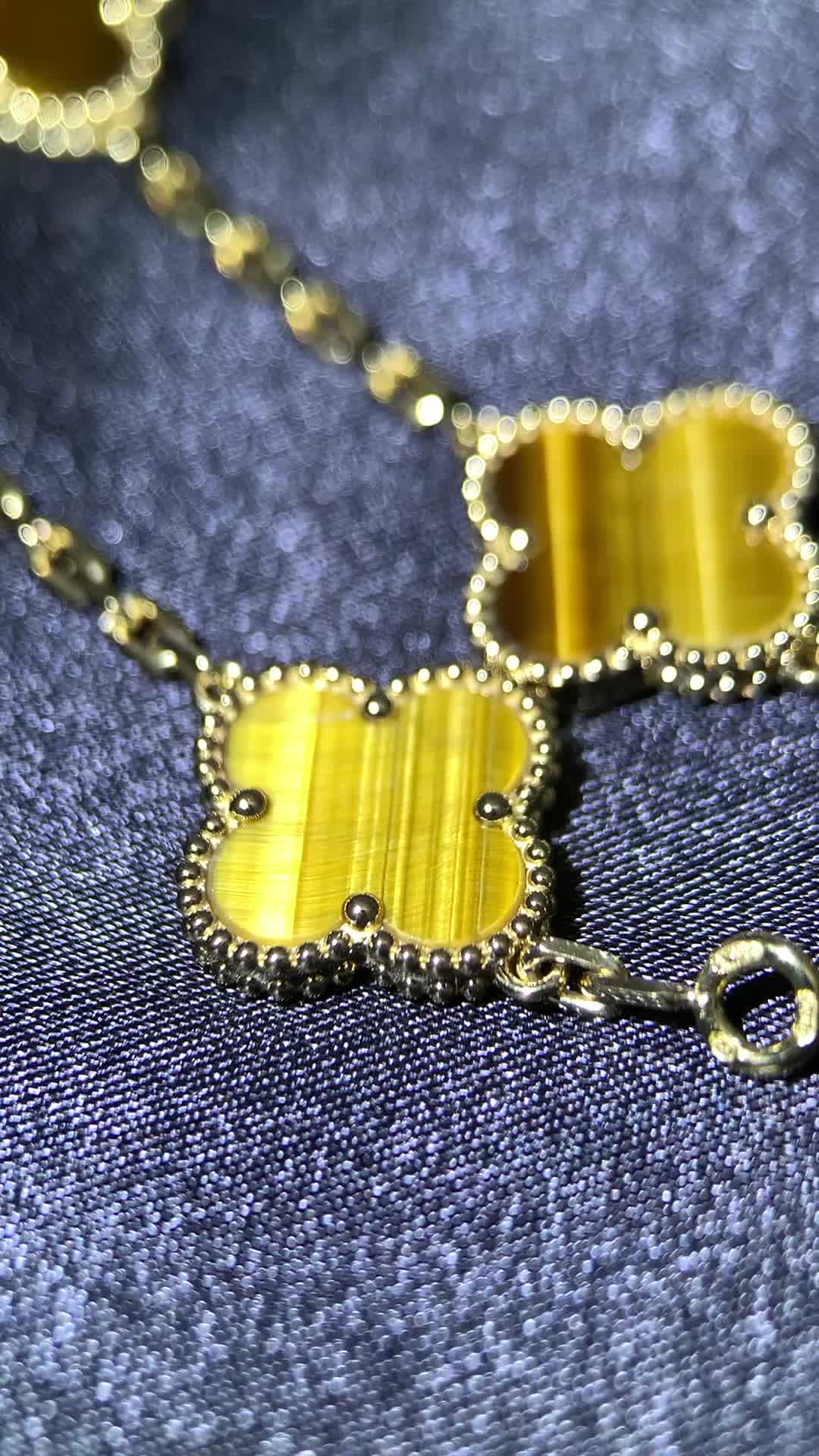 vca梵克雅宝虎眼石五花手链 定制实拍