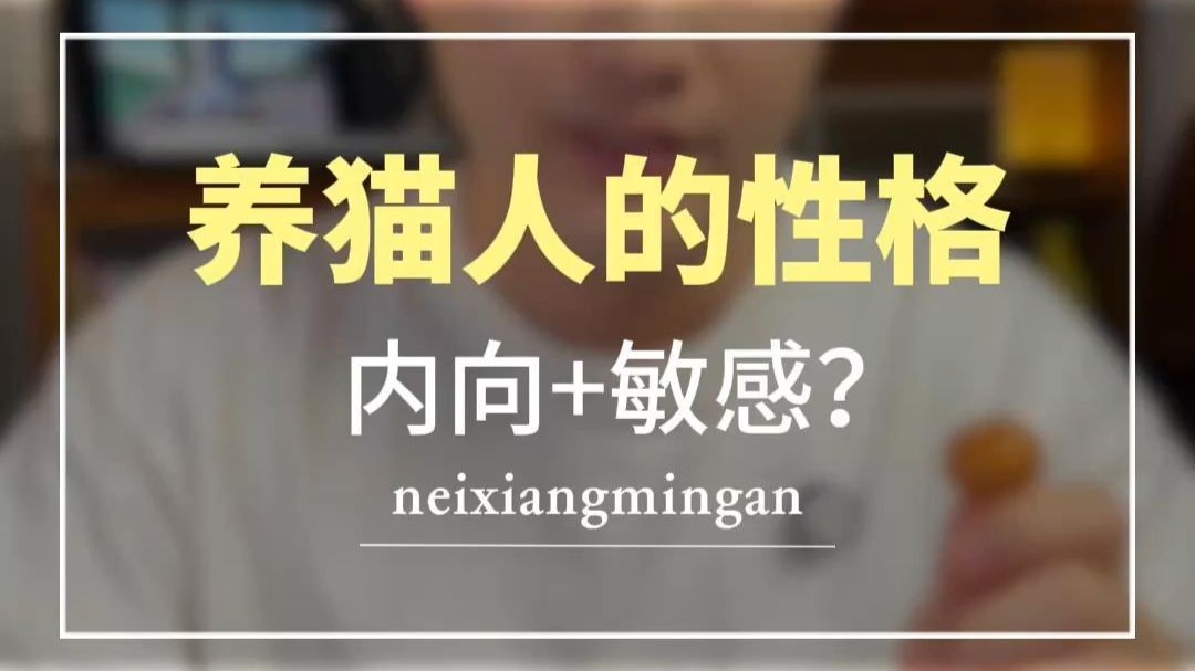 养猫人性格普遍内向且敏感？