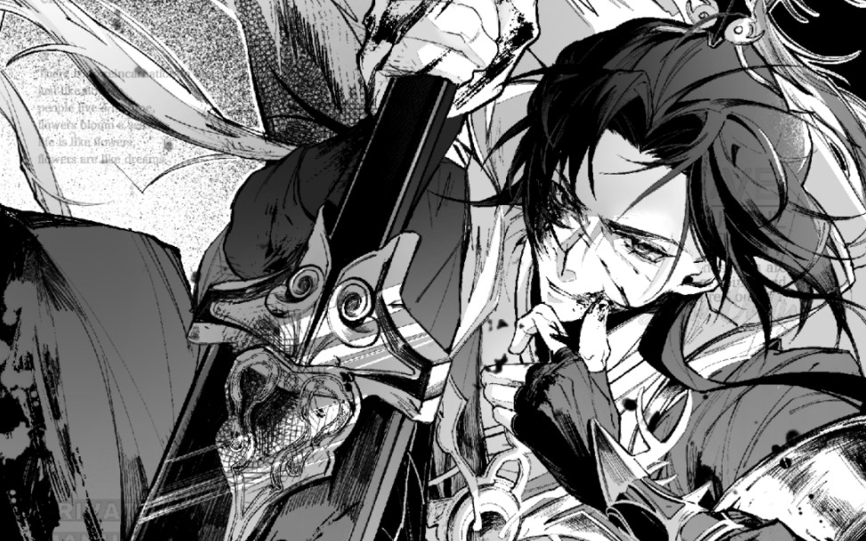 【绘画过程】持剑战损古风酷哥77