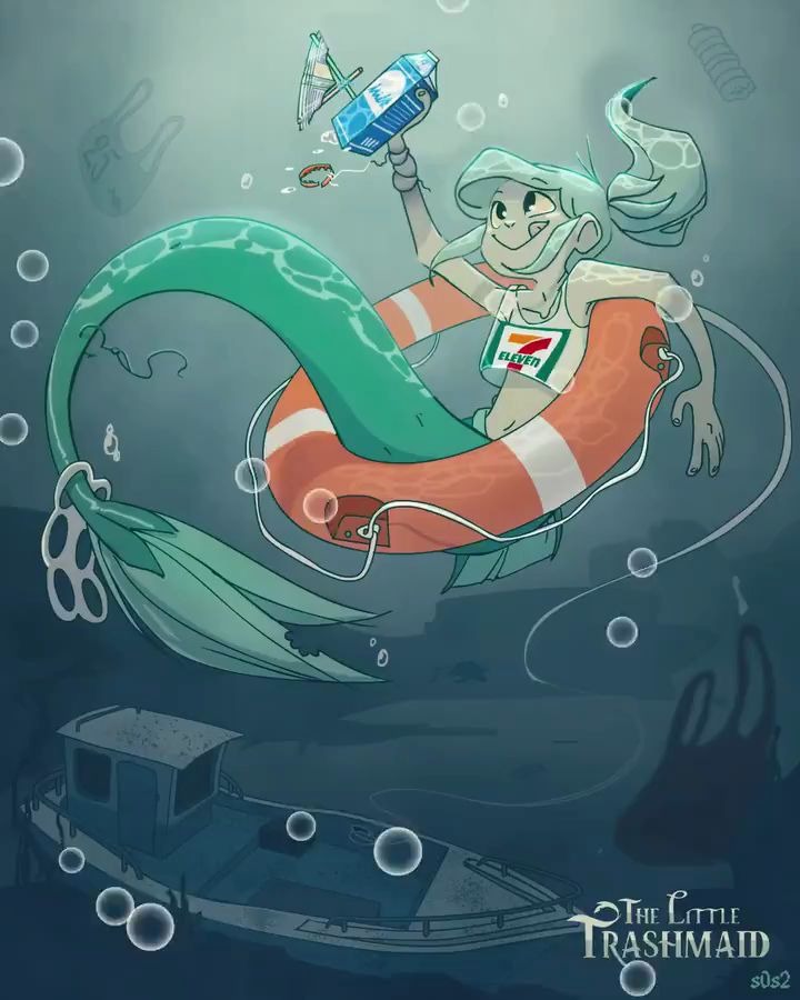 垃圾堆里的小美人鱼gif3