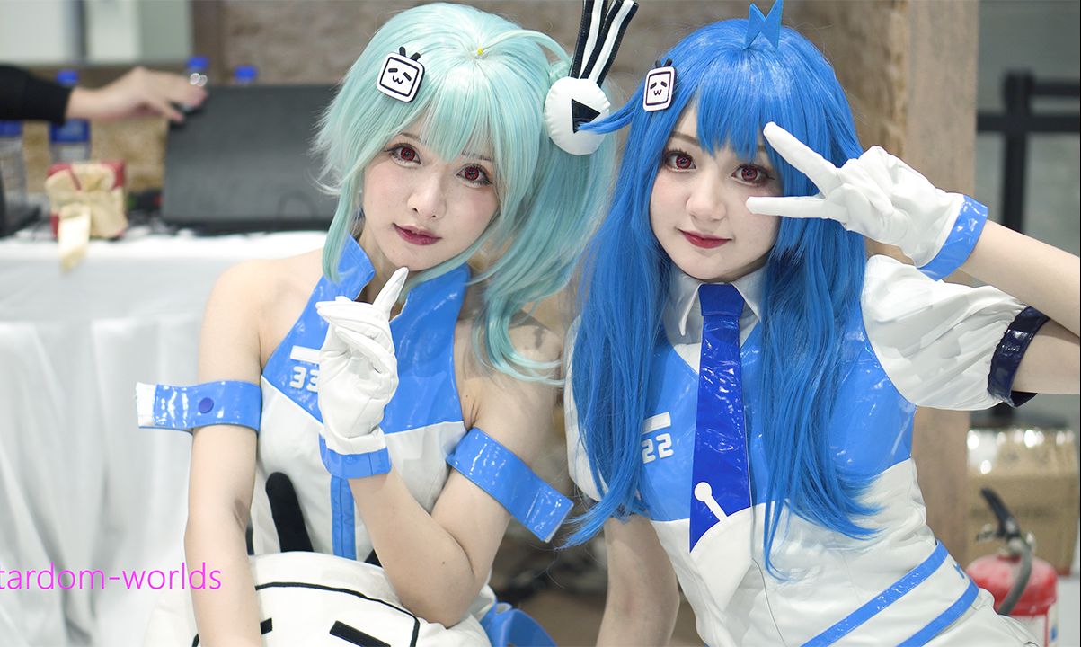 bw2020 2只可爱萌妹 2233娘 cos 广州漫展