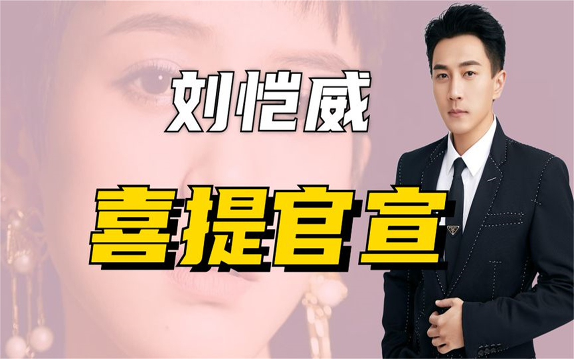 "喜提官宣"刘恺威:离婚后首次官宣,女方离异带娃颜值不输杨幂